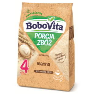 BoboVita Porcja Zbóż Kaszka bezmleczna manna po 4. miesiącu 170 g