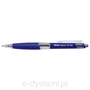 Długopis medium automatyczny niebieski  TO-038 24 sztuki Toma
