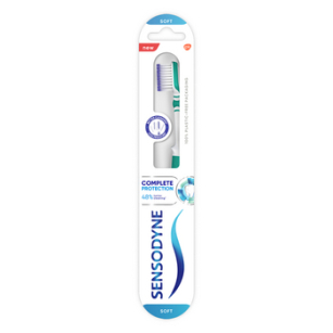 Sensodyne Complete Protection Soft delikatna szczoteczka z cienkim włosiem do nadwrażliwych zębów i elastyczną główką