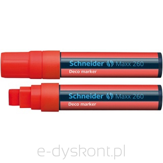 Marker kredowy SCHNEIDER Maxx 260 Deco, 5-15mm, czerwony