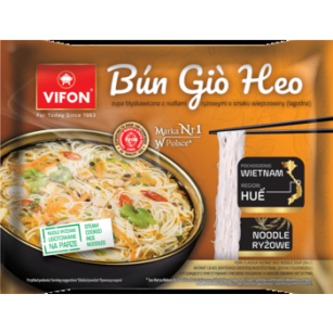VIFON - Zupa błyskawiczna BUN GIO HEO z nudlami ryżowymi o smaku wieprzowiny łagodna 65g