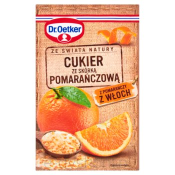 Dr. Oetker Ze świata natury Cukier ze skórką pomarańczową 15 g