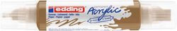 Marker akrylowy 3D e-5400 EDDING, podwójny, 2-3 mm, 5-10 mm, matowe złoto