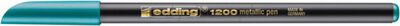Pisak z cienką końcówką e-1200 EDDING, 1-3mm, metaliczny zielony