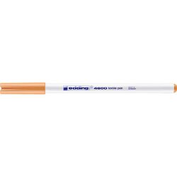 Pisak tekstylny e-4600 EDDING, 1 mm, jasnopomarańczowy