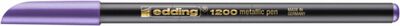 Pisak z cienką końcówką e-1200 EDDING, 1-3mm, metaliczny fioletowy