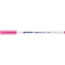 Pisak tekstylny e-4600 EDDING, 1 mm, różowy