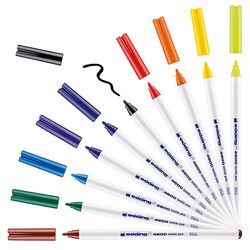 Pisak tekstylny e-4600 EDDING, 1 mm, 10 szt., mix kolorów